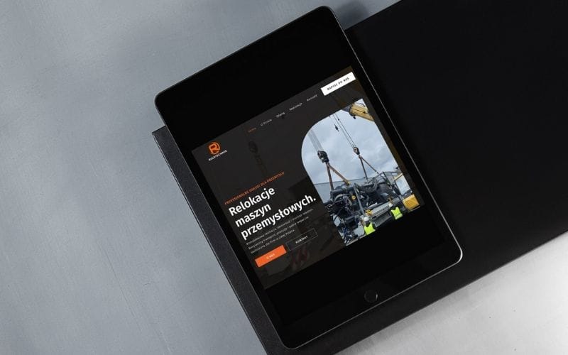 strona dla firmy projekty stron www dla przemysłu